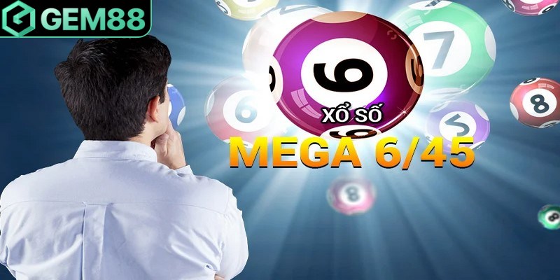 Mega 6/45 là sản phẩm xổ số tự chọn đầu tiên của Vietlott tại Việt Nam